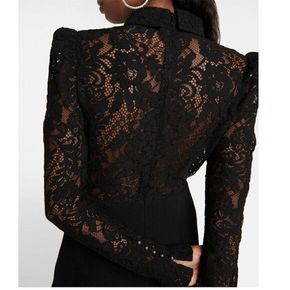 Rebecca Vallance Women's Black Kelsey Lace Minidress Size 12 Formal - Picture 4 of 11